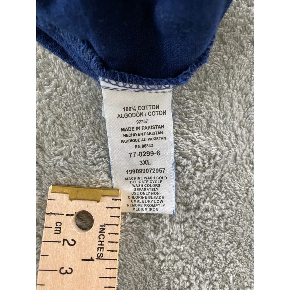 KingSize Mens 3XL Big Navy Blue Cotton Lounge Pajama Pants Elastic Drawstring